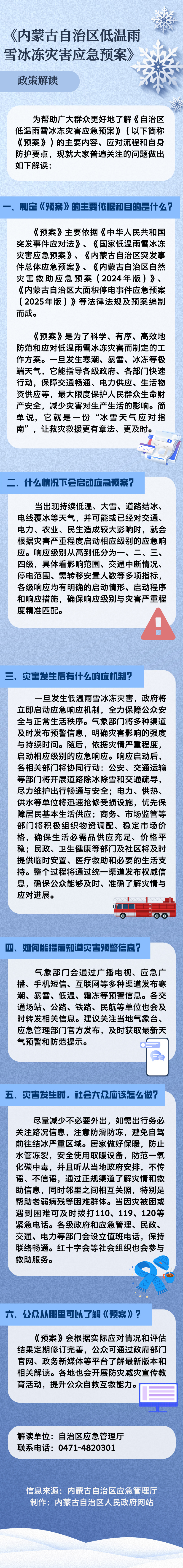图解 ： 《内蒙古自治区低温雨雪冰冻灾害应急预案》
